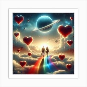 Love In The Sky 1 Art Print