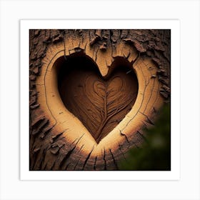 Heart Shaped Tree 1 Art Print