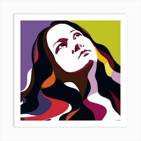 Woman Staring Off Into Distance Art Print