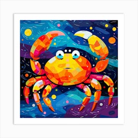 Crab painting Art Print