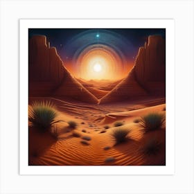 Desert Landscape 69 Art Print