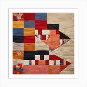 Abstract Quilt Art, 1506 Art Print