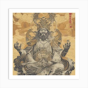 Chinese God Art Print