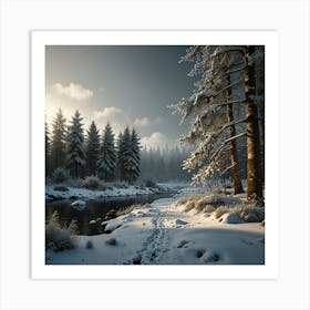 Winter Landscape 4 Art Print