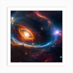 Galaxy In Space 9 Art Print