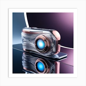 Leonardo Phoenix A Futuristic Surrealist Camera Lies On A Slee 3 Art Print