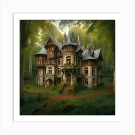 Gorgeous Abandoned Medieval Mansion In A Fairytale Forest 6 Poster