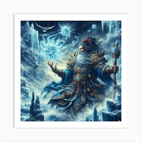 King Of Ice Art Print