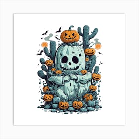 Halloween Pumpkins 1 Art Print