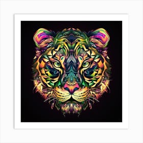 Colorful Tiger Poster