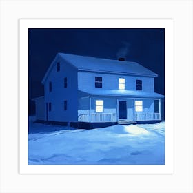 House In The Snow 2 Art Print