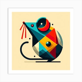 Geometric Art Mouse 3 Art Print