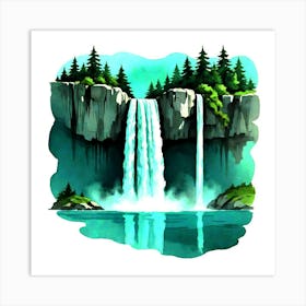 Waterfall 46 Art Print