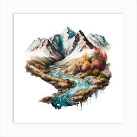 Mountain Stream Art Print