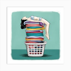 Laundry Basket 19 Art Print