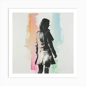 'The Girl In The Jacket' 1 Art Print