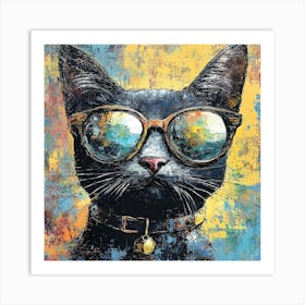 The Coolest Cat In Town 2 Art Print