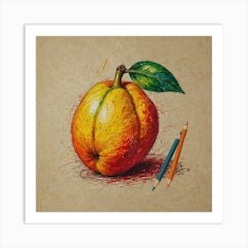 Apricot Art Print