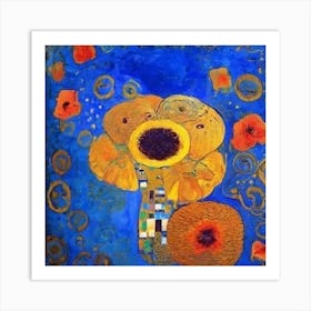 Sunflowers By Gustav Klimt Art Print