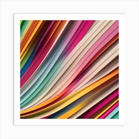 Dreamshaper V7 Lines Of Different Colors 0 Art Print