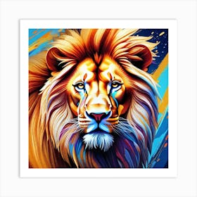 Lion Painting 95 Art Print