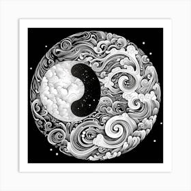 Yin Yang Symbol 43 Art Print