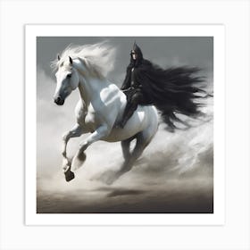 White Horse Art Print