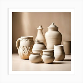 Mugs And Vases Art Print
