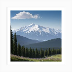 Mountain View Art Print