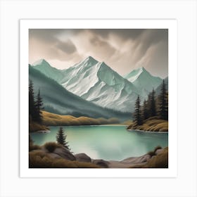 Mountain Lake 1 Art Print