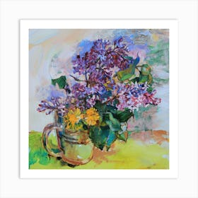 Lilas In A Vase Art Print