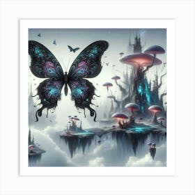 Butterfly In The Sky 15 Art Print