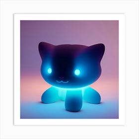 Kitty Night Light 1 Art Print