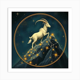 Zodiac Goat 5 Art Print