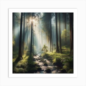 Forest Stream Art Print