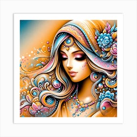 Hindi Painting Art Print