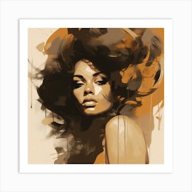 Abstract Of A Woman 1 Art Print