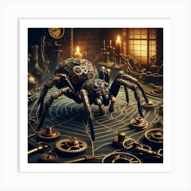 Steampunk Spider Art Print