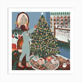 Christmas Tree Square Art Print