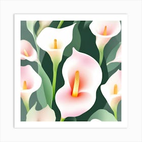 Flowers pastel IDEAS 3 Art Print