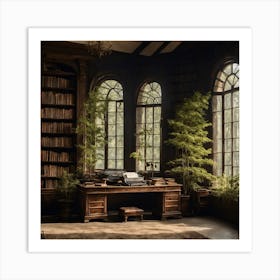 An old Library Art Print