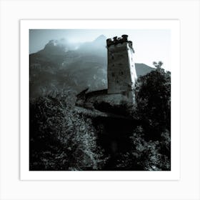 Castle In The Mountains Art Print