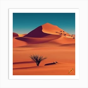 Desert Landscape Art Print