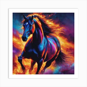 Fire Horse Art Print