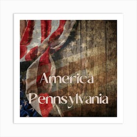 America,Pennsylvania design HD.8 Art Print