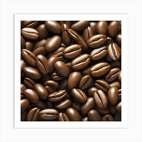Coffee Beans Background 6 Art Print