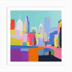 Abstract Travel Collection Nashville Tennessee Art Print