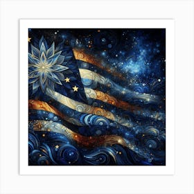 Usa Flag 5 Art Print