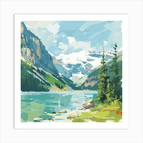 Lake In The Mountains Art Print