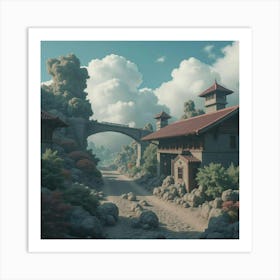 Chinese Village Art Print